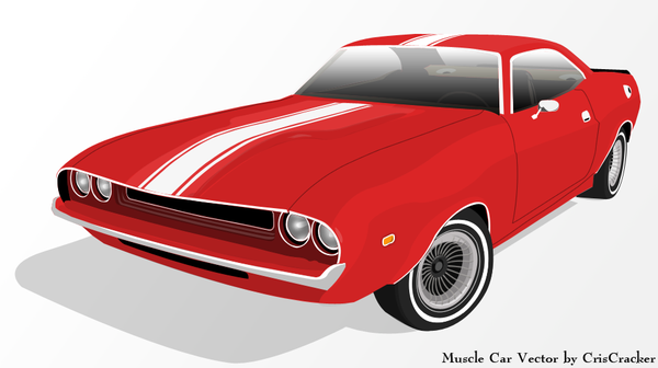 18 Muscle Car Vector Images