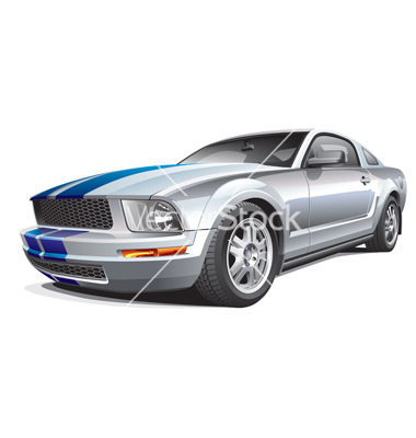 Muscle Car Vector Art