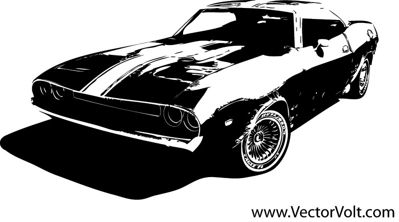 Muscle Car Vector Graphics