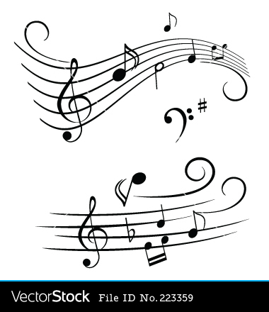Music Notes Vector Art Free Music Notes Vector Art Free