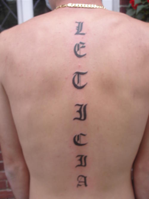 Old English Name Tattoos