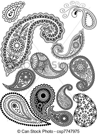 Paisley Drawing Patterns