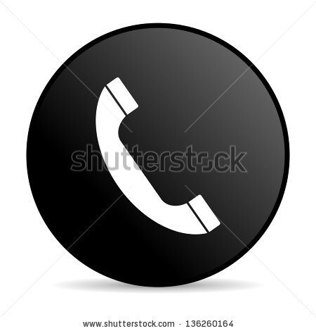 Phone Icon Black Circle