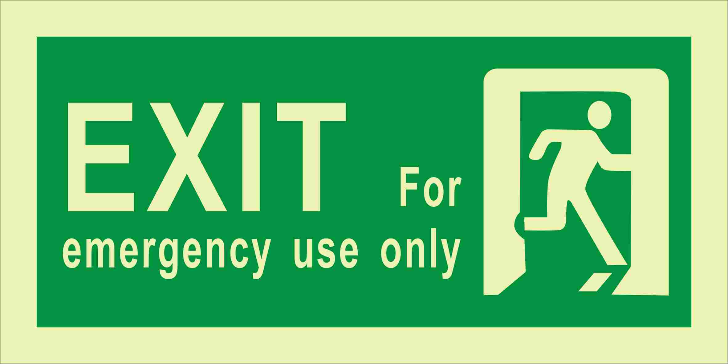 Photoluminescent Exit Signs