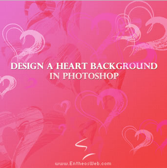 Photoshop Pink Hearts Background