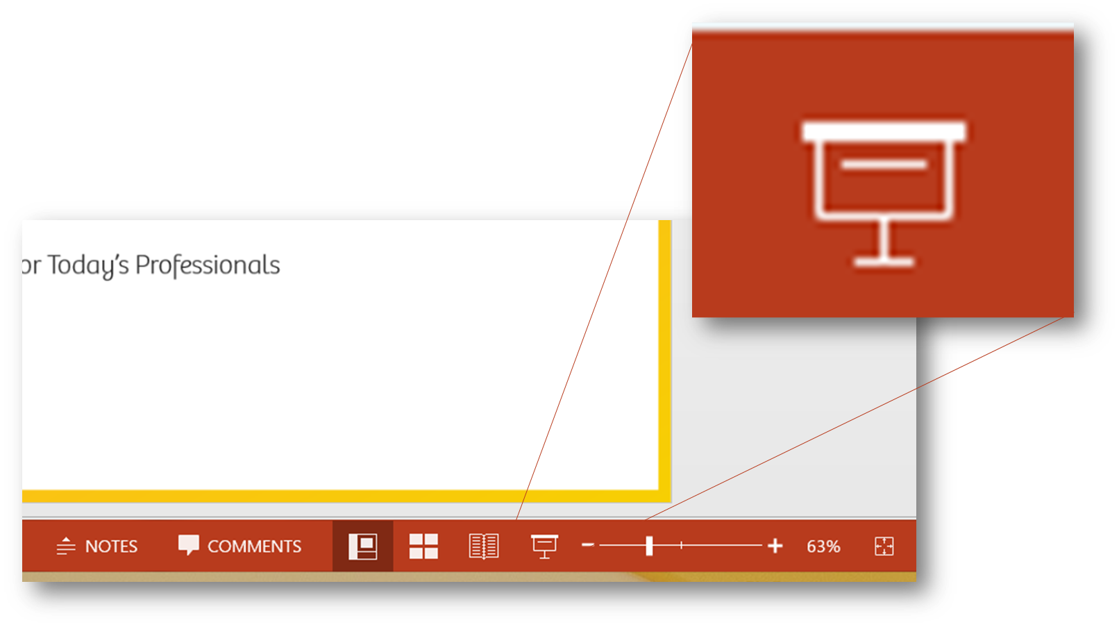 PowerPoint Slide Show Icon