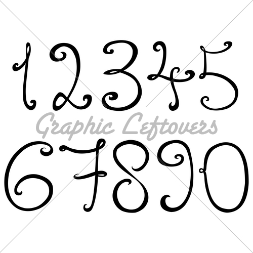 fancy numbers clipart - photo #50