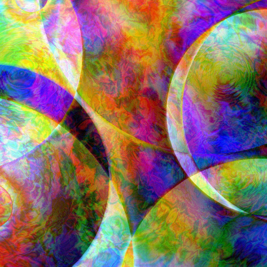 Psychedelic Digital Art Colorful