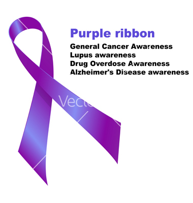 Purple Awareness Ribbon