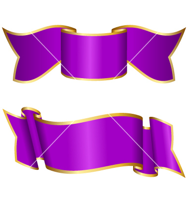 Purple Ribbon Vector