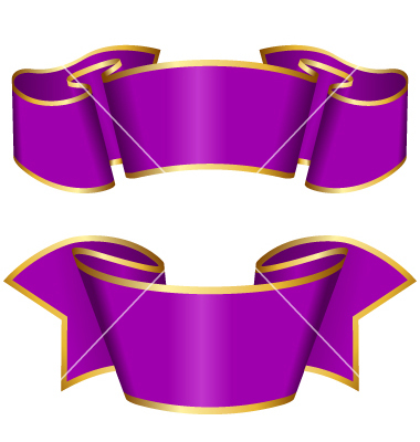 Purple Ribbon Vector