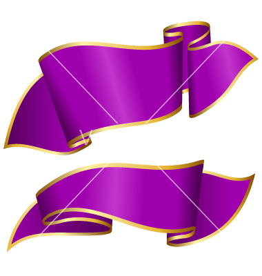 Purple Ribbon Vector