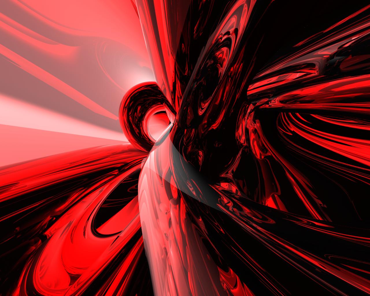 Red and Black Abstract Art
