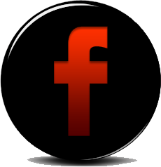 Red and Black Facebook Icon