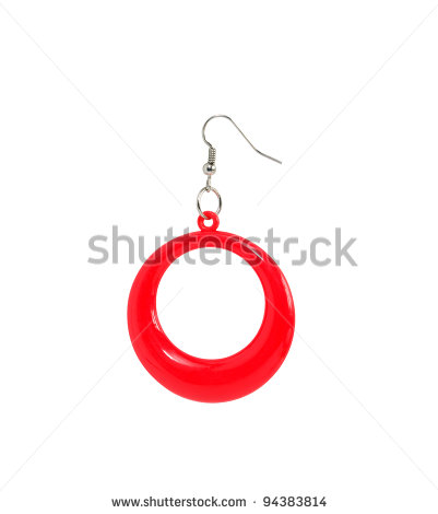 Red Costume Jewelry Earrings