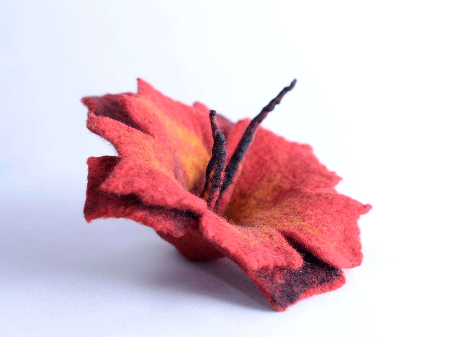 Red Felt Brooch