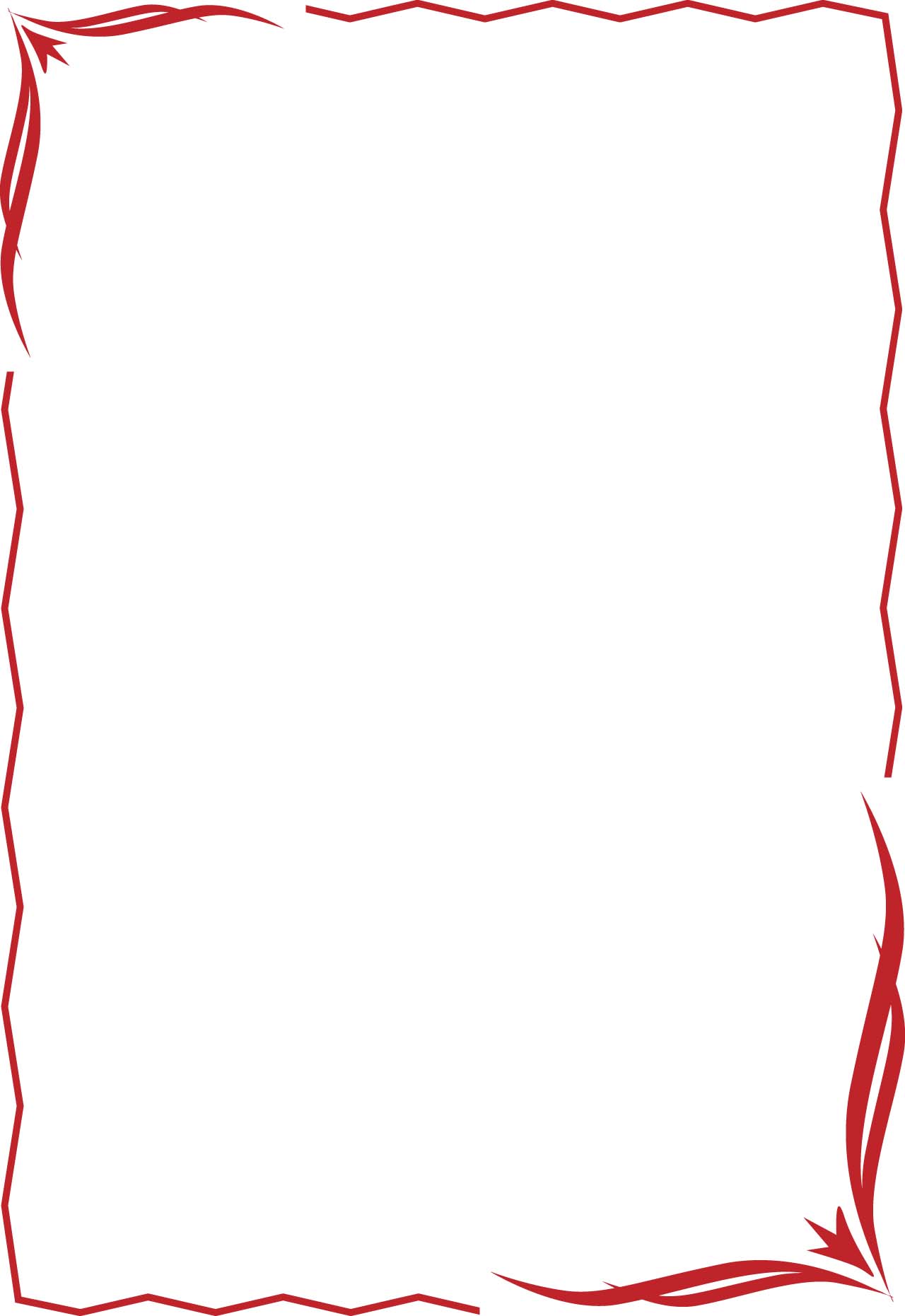 Red Ribbon Border Clip Art