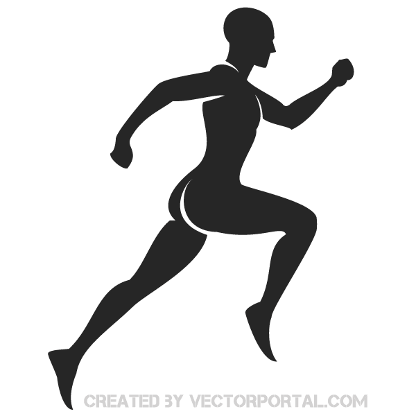 14 Runner Silhouette Vector Images