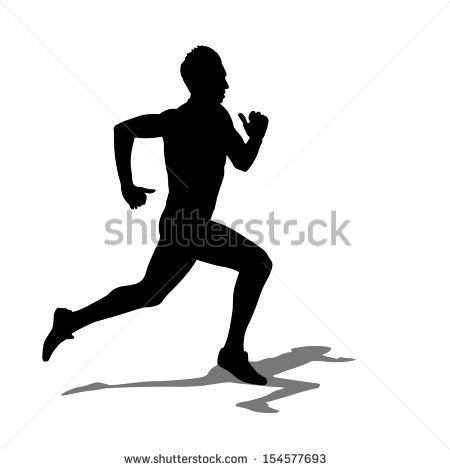 Running Silhouette Vector Free