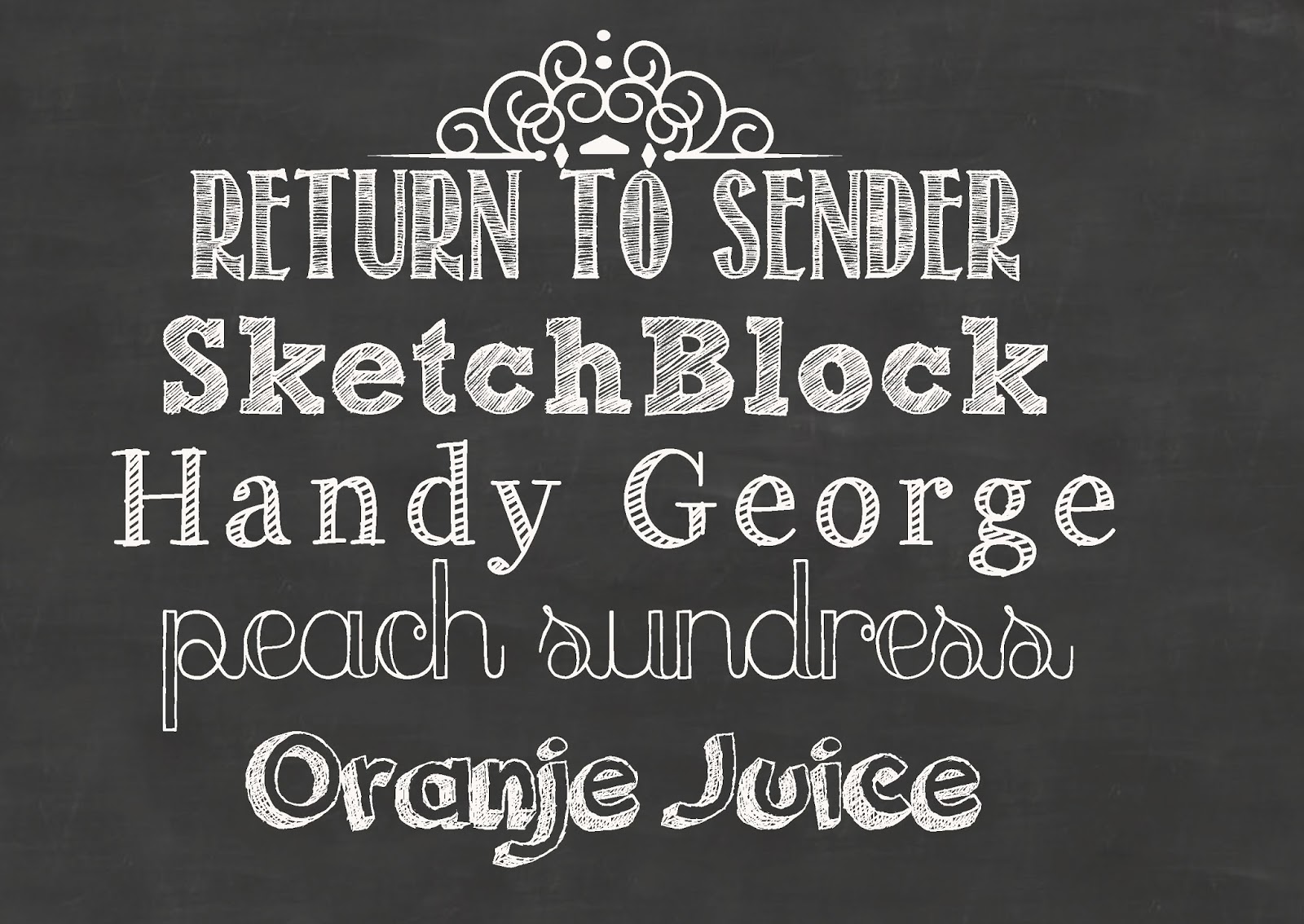 School Chalkboard Fonts