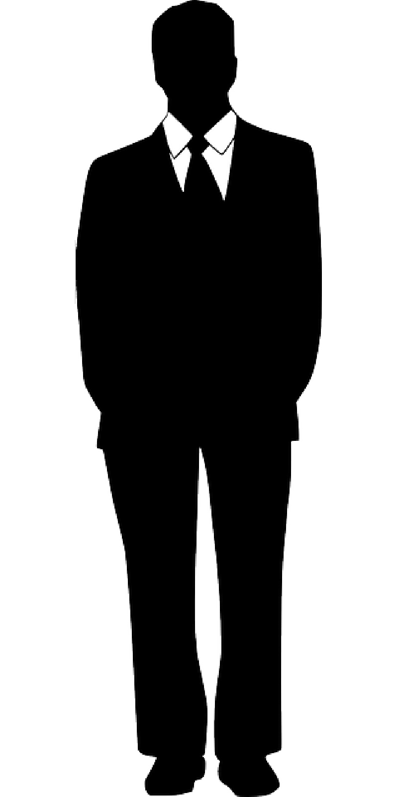 Silhouette Business Man Suit