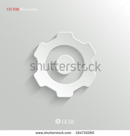 Simple Gear Icon Vector