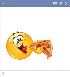 Smiley Eating Pizza Smiley Eating Pizza