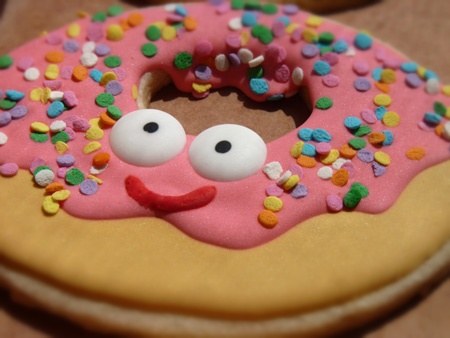 Smiley Face with Donut Smiley Face with Donut