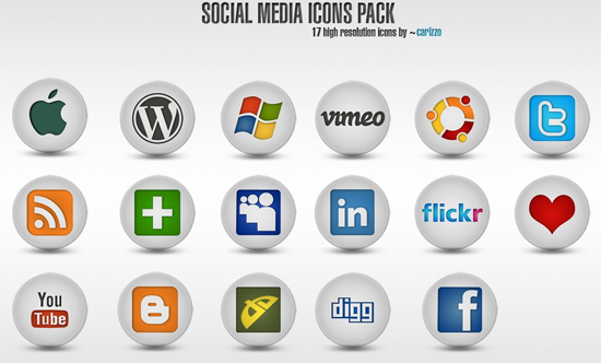 Social Media Icons and Names