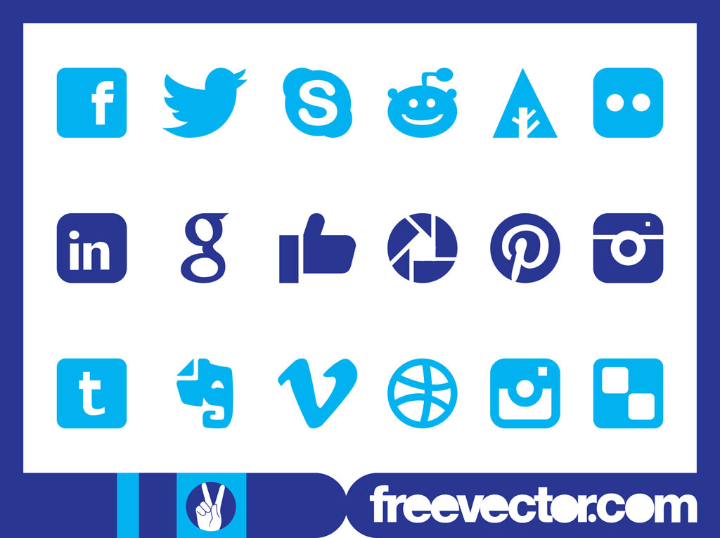 Social Media Icons Vector Free Social Media Icons Vector Free