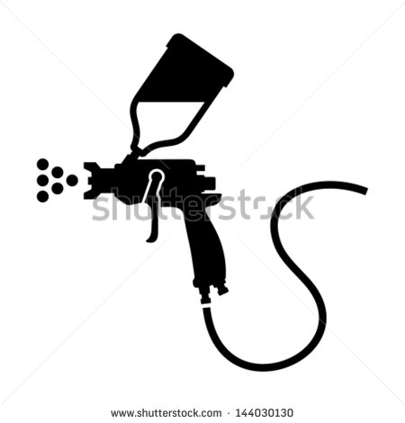 Spray Paint Gun Vector