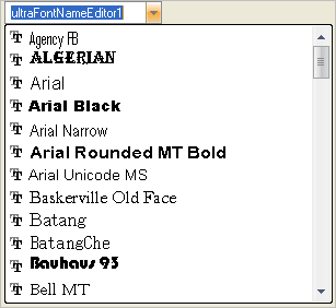Standard Font Names Standard Font Names