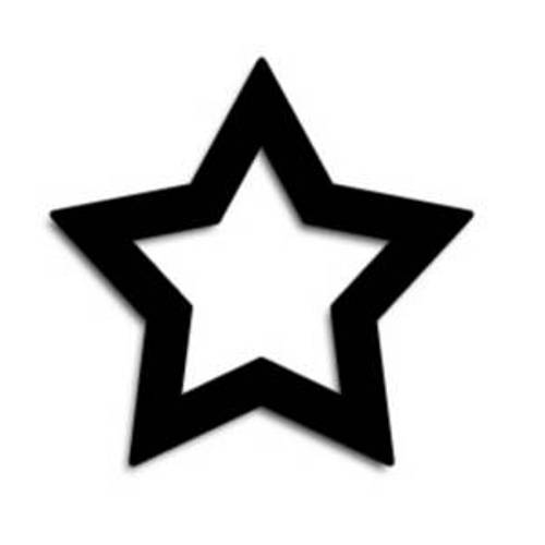 Star Clip Art Black and White