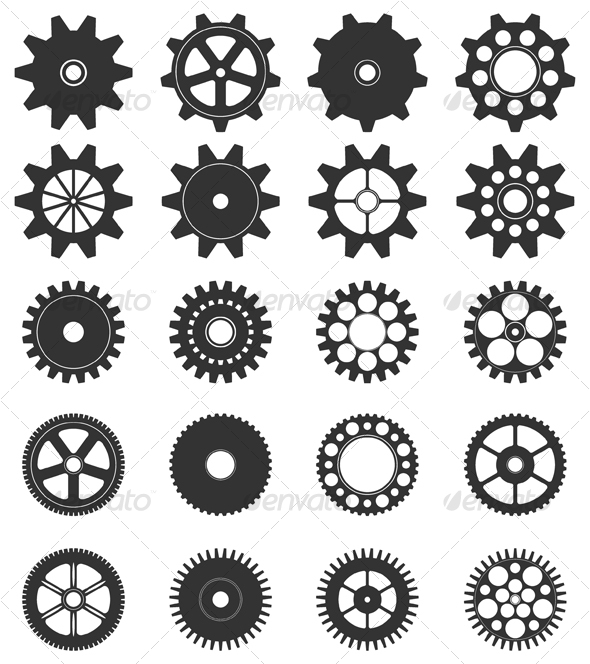 Steampunk Gears Vector