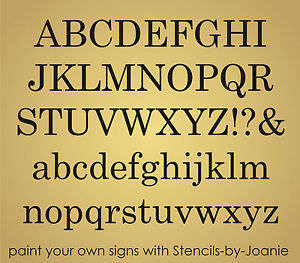 Stencils Letters Fancy Fonts