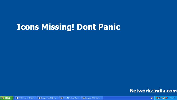 Taskbar Desktop Icon Missing Taskbar Desktop Icon Missing
