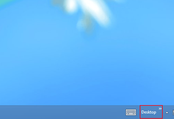 Taskbar Desktop Icon On Windows 8