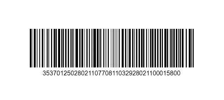 Transparent Barcode without Numbers