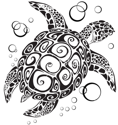 Tribal Sea Turtle Tattoos