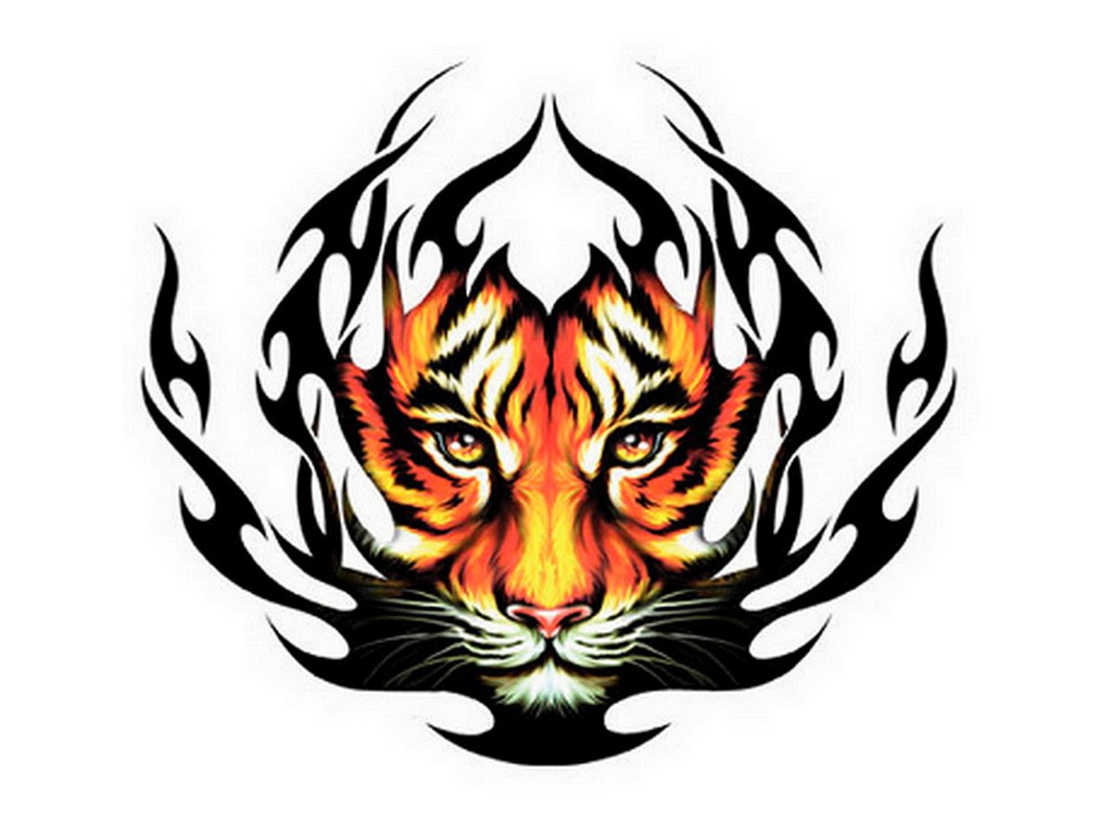 Tribal Tiger Tattoo