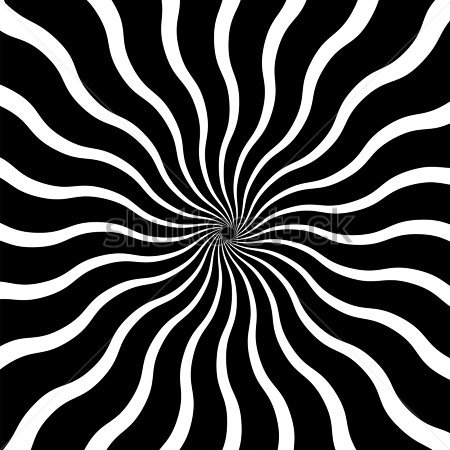 Trippy Black and White Abstract Art