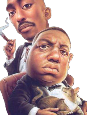 Tupac and Biggie Smalls Cartoon