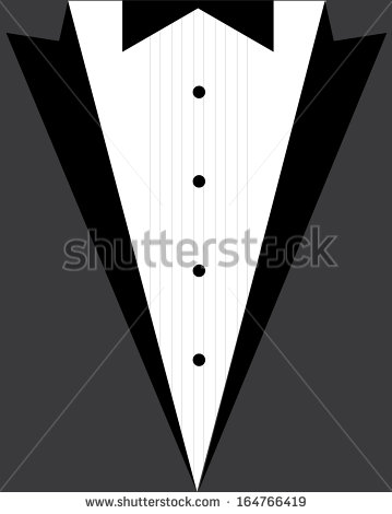 Vector Clip Art Black and White Tuxedo Vector Clip Art Black and White Tuxedo