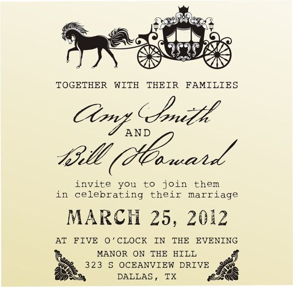 Vintage Wedding Invitation Design