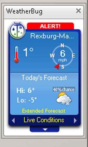 Weather Temperature Icon for Desktop