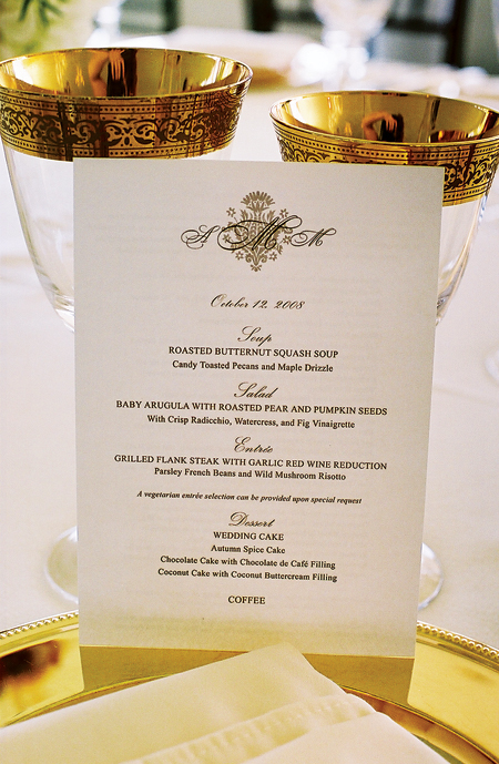 Wedding Menu Ideas