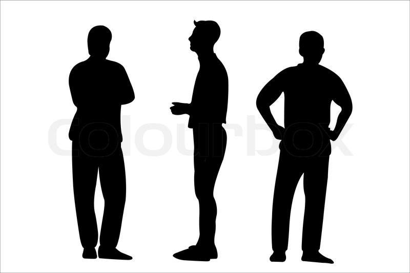 White Silhouette Man Transparent Background