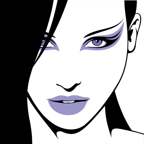 Woman Face Silhouette Vector