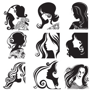 15 Photos of Woman Face Silhouette Vector Free