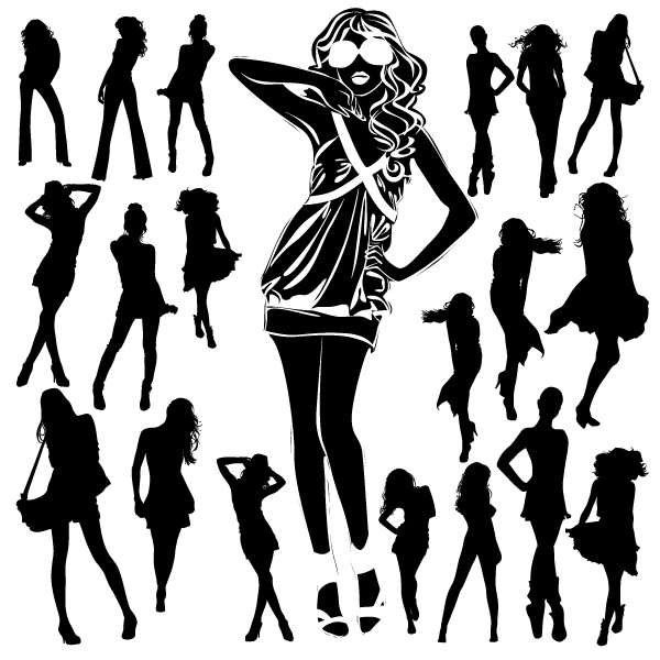 Woman Silhouette Vector Free